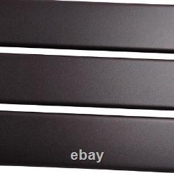 Richmond Designer Heated Towel Rail Bathroom Radiator Black or Brushed Brass