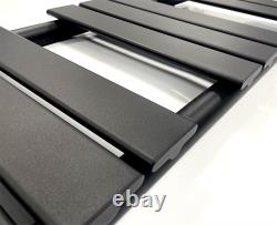 Richmond Heated Towel Rail Flat Panel Bathroom Black/Brushed Brass/Chrome