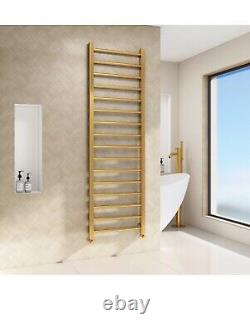 Rose Gold Straight Heated Towel Rail Ladder