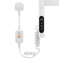 Rotatable Design Electric Towel Rail Radiator Bathroom Heated Thermostat Timer