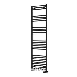 SALE! Reina Capo 1800x400 Black Heated Towel Rail Radiator Bathroom Ladder
