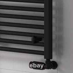 SALE! Reina Capo 1800x400 Black Heated Towel Rail Radiator Bathroom Ladder