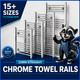Straight Chrome Heated Towel Rail Radiator Bathroom 22mm Tubes Ladder Warmer