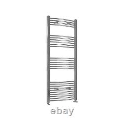 Straight Curved Heated Towel Rail Radiator Ladder Warmer Chrome Black All Sizes