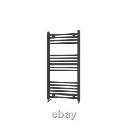 Straight Designer Flat Panel Heated Towel Rail Ladder Warmer With Radiator Valve