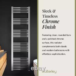 Straight Heated Heated Towel Rail Radiator, 383W, 400 x 1800mm, Chrome