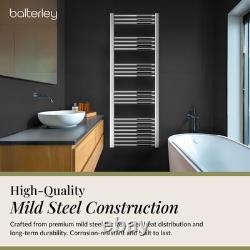 Straight Heated Heated Towel Rail Radiator, 431W, 500 x 1500mm, Chrome