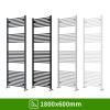 Straight Heated Towel Rail Radiator Ladder Warmer With Angled Lockshield Valves