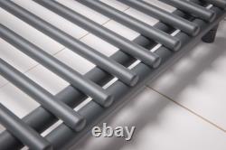 Stylish Curved Bathroom Heated Warming Towel Rail Radiator Rad 1000x550 mm