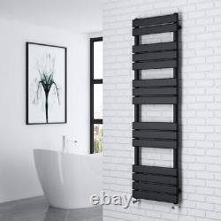 Stylish Modern Flat Panel Towel Rail Designer Radiator Central Heating Valves