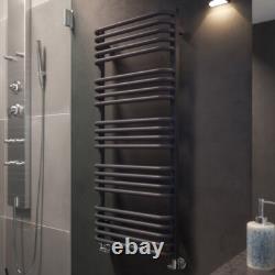 Terma Alex H1140xW500 Modern Grey Heated Towel Rail Radiator WGALE114050-KDGRSX
