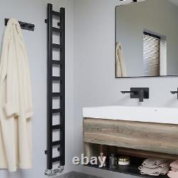 Terma Easy Designer Bathroom Heated Towel Rail Radiator Matt Black 960 x 200mm