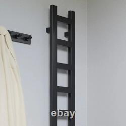 Terma Easy Matt Black Heated Towel Radiator 960 x 200mm