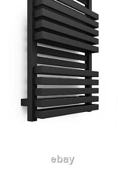 Terma QUADRUS BOLD Black, Double Panel, High Output Heated Towel Rail 870hx600w