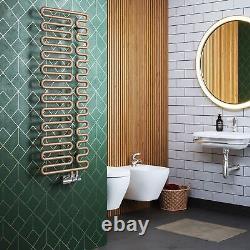 Terma Swale Heated Towel Rail Radiator Bright Copper Flat 24 Rail 1244 x 465mm