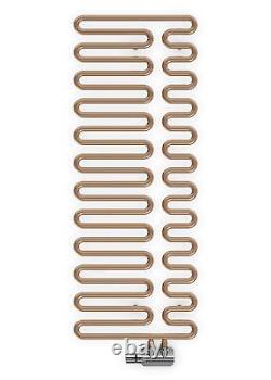 Terma Swale Heated Towel Rail Radiator Bright Copper Flat 24 Rail 1244 x 465mm