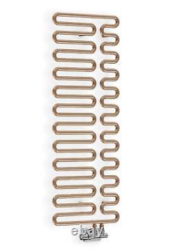 Terma Swale Heated Towel Rail Radiator Bright Copper Flat 24 Rail 1244 x 465mm