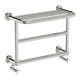 The Heating Co. Aziz Chrome Wall Mounted Heated Towel Rail 450 X 600