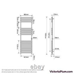 The Heating Co. Bali stone grey heated towel rail 1500 x 500