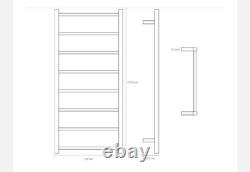 ThermoSphere 1120x530mm Electric Heated Towel Rail White Bathroom Radiator