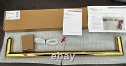 ThermoSphere 632mm Heated Electric Wall Towel Rail Polished Brass HTB-DR-632-PLB