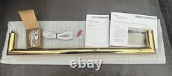 ThermoSphere 632mm Heated Electric Wall Towel Rail Polished Brass HTB-DR-632-PLB