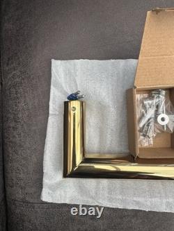 ThermoSphere 632mm Heated Electric Wall Towel Rail Polished Brass HTB-DR-632-PLB