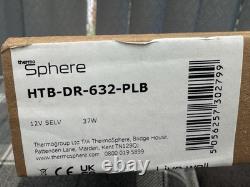ThermoSphere 632mm Heated Electric Wall Towel Rail Polished Brass HTB-DR-632-PLB