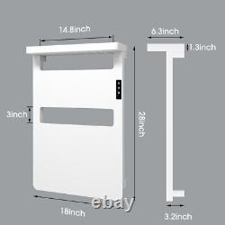 Towel Rack Holder Heated Electric Towel Warmer with Timer Wall Mounted Bathroom