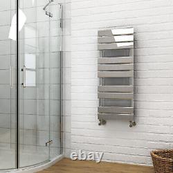 Towel Radiator Bathroom Heater Designer Flat Panel Chrome Towel Rail Warmer Rad