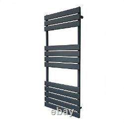 Towel Radiator Designer Flat Panel Bathroom Heated Rail Anthracite Black White