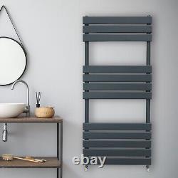 Towel Radiator Designer Flat Panel Bathroom Heated Rail Anthracite Black White