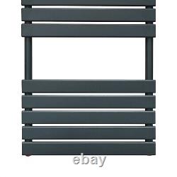 Towel Radiator Designer Flat Panel Bathroom Heated Rail Anthracite Black White