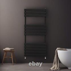 Towel Radiator Designer Flat Panel Bathroom Heated Rail Anthracite Black White