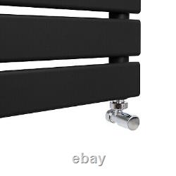 Towel Radiator Designer Flat Panel Bathroom Heated Rail Anthracite Black White