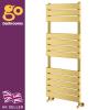 Towel Rail Brushed Gold Bathroom Radiator Heated Ladder Rail Flat Panel 3 Sizes