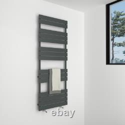 Towel Rail Radiator Anthracite Bathroom Designer Flat Panel Heated Radiator