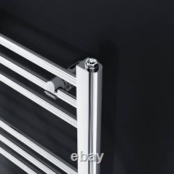 Towel Rail Radiator Bathroom Chrome Straight Heated Ladder Warmer Rad 1500x500mm