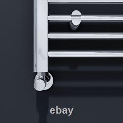 Towel Rail Radiator Bathroom Chrome Straight Heated Ladder Warmer Rad 1500x500mm
