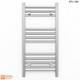 Towel Rail Radiator Chrome Heated Bathroom Rad Flat Narrow Small Size