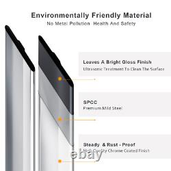 Towel Rail Radiator Designer Flat Panel Heated Bathroom Chrome 1200 x 500mm