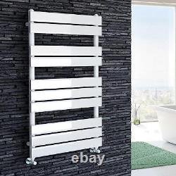 Towel Rail Radiator Ladder Heated Flat 1000mm White Rad with Defects Clearance