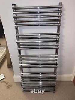 Towelrads Iridio Heated Towel Rail Chrome 1200x500 (B)