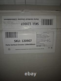 Towelrads Perlo Straight Heated Towel Rail 1200x500mm Chrome 120907