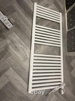 Towelrads Pisa White Heated Towel Rail 1200x500 NEW Transit Damage