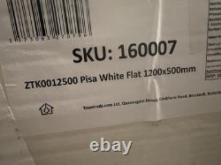 Towelrads Pisa White Heated Towel Rail 1200x500 NEW Transit Damage