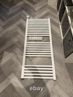 Towelrads Pisa White Heated Towel Rail 1200x500 NEW Transit Damage