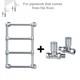 Traditional Bathroom Designer 500 X 750 Mm Charlotte Heated Towel Rail Radiator