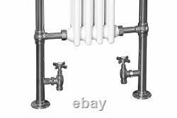 Traditional Bathroom Heated Towel Rail Column Radiator Rad 952 x 479 mm Chrome