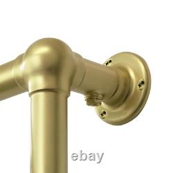 Traditional Brass Towel Rail Radiator Heated Bathroom 500mm x 750mm Alice